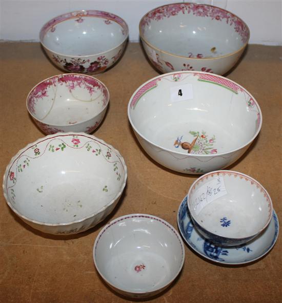 Chinese export porcelain bowls(-)